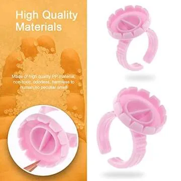 Lash Extension Glue Rings - 200PCS for Quick Fan Making