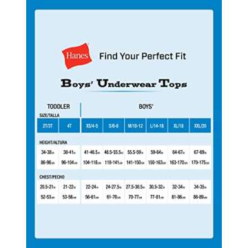 Hanes Boys Eco-Friendly Undershirts - Comfort & Style