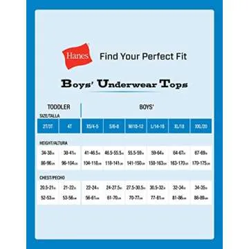 Hanes Boys Eco-Friendly Undershirts - Comfort & Style
