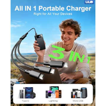 LILIO Portable Charger Power Bank 60,000mAh with 22.5W Fast Charging for All Devices and Emergency U...