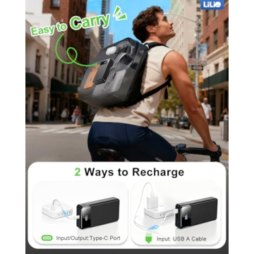 LILIO 60,000mAh Portable Charger Power Bank Fast Charging