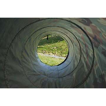 NARMAY® Play Tunnel Camouflage Pop Up Tunnel for Kids Indoor/Outdoor Fun - 19dia × 60L inch
