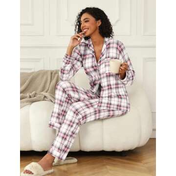 Soft Ekouaer Women’s Pajamas Set for Comfort and Style