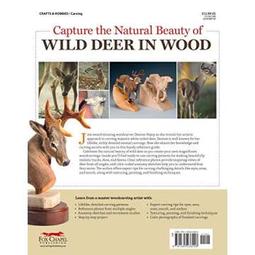Carving Deer: Patterns and Reference for Realistic Woodcarving (Fox Chapel Publishing) Guide to Eyes...