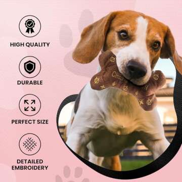 Dog Diggin Designs Runway Pup Collection | Unique Squeaky Plush Dog Toys – Prêt-à-Porter Dog Bones, Balls & More