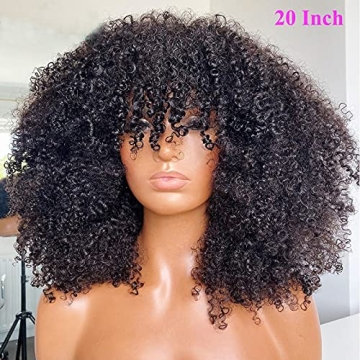 ARUKIHAIR Afro Kinky Curly Wig Full Machine Made 200 Density