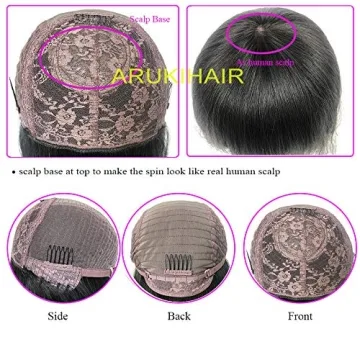 ARUKIHAIR Afro Kinky Curly Wig Full Machine Made 200 Density