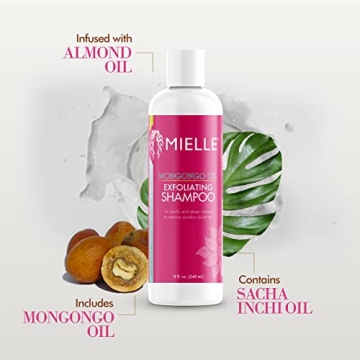 Mielle Organics 8 Oz Mongongo Oil Exfoliating Shampoo