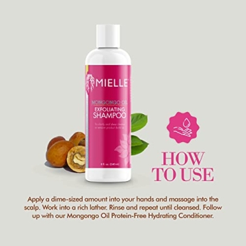Mielle Organics 8 Oz Mongongo Oil Exfoliating Shampoo