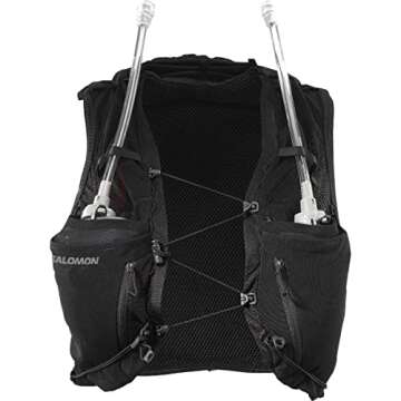 Salomon Women ADV Skin 12 Hydration Pack with Flask, Black/Ebony, M