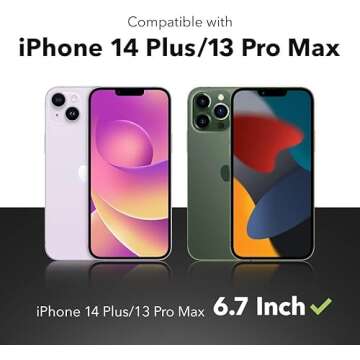 ZAGG InvisibleShield Glass+ Screen Protector for iPhone 14 Plus/ 13 Pro Max - 3X Shatter Protection,...