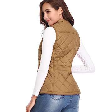 Fuinloth Women's Lightweight Quilted Vest for All Occasions