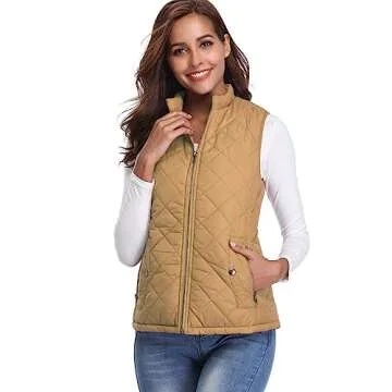 Fuinloth Women's Lightweight Quilted Vest for All Occasions