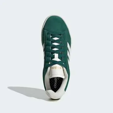 adidas Women's Grand Court Alpha Sneaker, Collegiate Green/Off White/Gold Metallic, 8.5