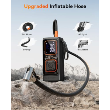 WOLFBOX Tire Inflator: 150 PSI Portable Air Compressor
