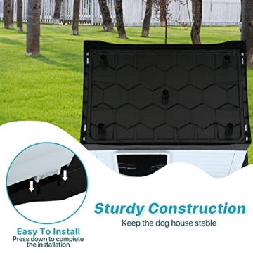 Durable Plastic Dog Houses with Ventilation for Pets