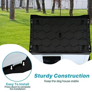 Durable Plastic Dog Houses with Ventilation for Pets