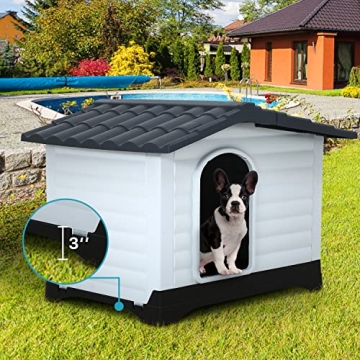 Durable Plastic Dog Houses with Ventilation for Pets