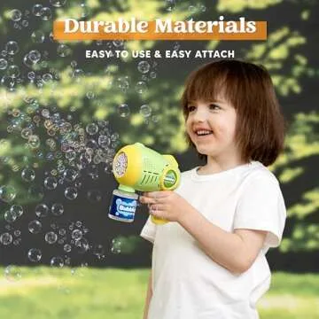 JOYIN 2 Packs Light Up Bubble Guns with 4 Bottles Refill Solution, 10 Holes Automatic Bubble Gun Machine for Kids, Adults, Summer Toys, Party Favors, Easter Basket Stuffers, Birthday Gift