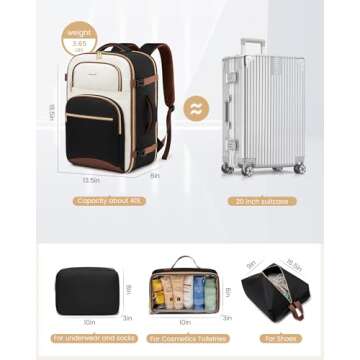 LOVEVOOK Waterproof Travel Backpack for Adventure Lovers