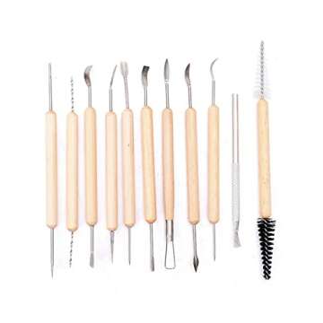 Clay Tools 40PCS Pottery Tools Clay Sculpting Tools Polymer Clay Tools Kit Ceramic Tools for DIY Handcraft Modeling Clay Carving Tools Set