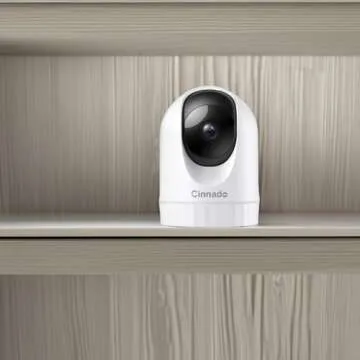 Cinnado 2K Indoor Security Camera with 360° Motion Control