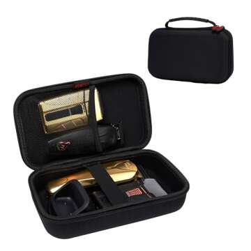 RED Pro Titanium Foil Shaver Cord/Cordless Shaver and Men's Grooming Pouch