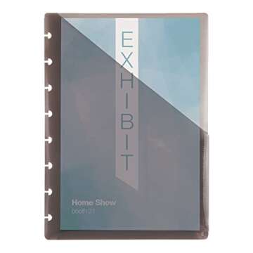 TUL Custom Note-Taking System Discbound Pocket Dividers - Durable Gray 2-Pack