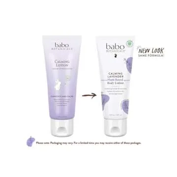 Babo Botanicals Calming Lavender Body Lotion - Relaxing Chamomile & Lavender - Vegan - For All Ages ...