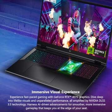 Acer Predator Helios Neo 18 Gaming Laptop | Intel Core i7-14700HX | NVIDIA GeForce RTX 4070 | 18" WQXGA 2560 x 1600 165Hz G-SYNC Display | 16GB DDR5 | 1TB Gen 4 SSD | Killer Wi-Fi 6E | PHN18-71-77JT