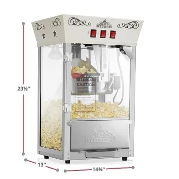 Olde Midway Vintage 8-Ounce Popcorn Machine - Countertop