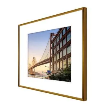 Frametory, 16x20 Aluminum Picture Frame - 16 x 20 Bronze Frame with Removable Mat for 11 x 14 Photo - 20 by 16 Durable Metal Frame with Real Glass - Sawtooth Hanger for Easy Wall Display - 1 Pack