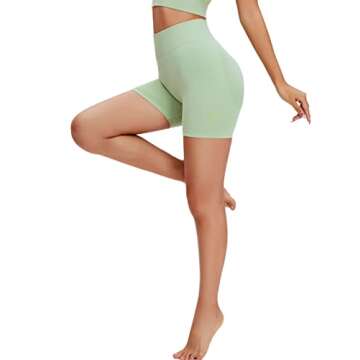 Unthewe Workout Butt Lifting Shorts for Women High Waisted Seamless Gym Yoga Booty Shorts(U429-Booty...
