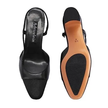 Stylish Adrizzlein Women's Slingback Heeled Pumps for Every Occasion