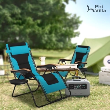 PHI VILLA XXL Oversized Zero Gravity Chair for Comfort