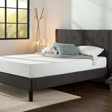 Elegant ZINUS Shalini Upholstered Platform Bed Frame for Modern Bedrooms
