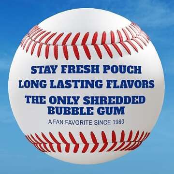 Big League Chew Cotton Candy Bubble Gum - 12 Bags