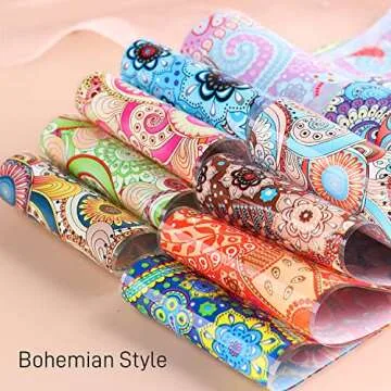 Colorful Holographic Nail Foil Stickers for Creative Manicures