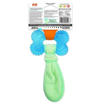 Nylabone 3 Pack of Chill 'n Chew Puppy Teething Toys, Small, Allergen-Free Peanut Butter Flavor