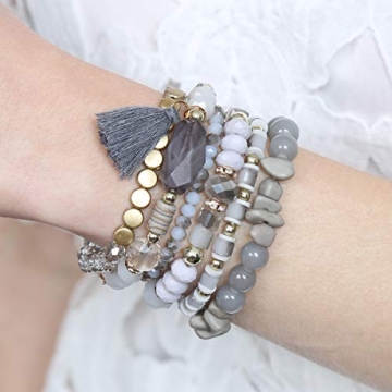 Versatile Coin Bead Statement Bracelets | RIAH FASHION