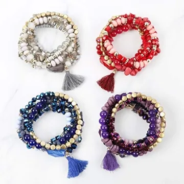 Versatile Coin Bead Statement Bracelets | RIAH FASHION