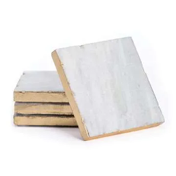 Elegant Thirstystone Marble Coasters Set for Stylish Protection