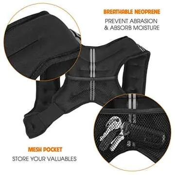 Yes4All 14-Lb Weighted Vest for Enhanced Workouts