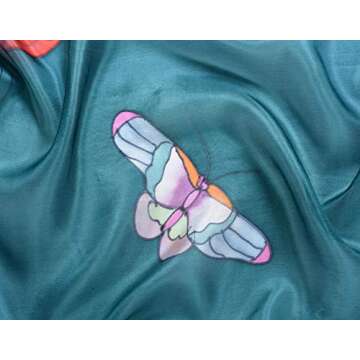 Invisible World Silk Scarf Butterfly Design Luxury Gift