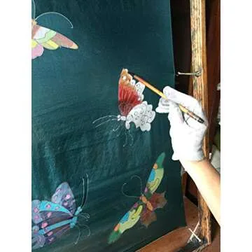 Invisible World Silk Scarf Butterfly Design Luxury Gift