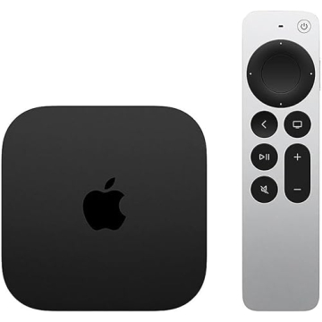 Apple TV 4K Wi-Fi (3rd Generation) + Siri Remote + Power Cord + Apple 1 Year Limited Warranty (128 GB Ethernet & WiFi)