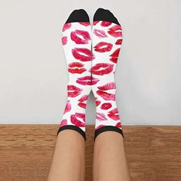 Colorful Novelty Graphic Crew Tube Socks for Everyone