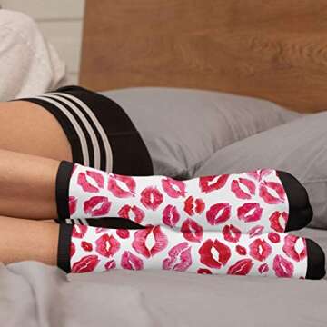 Colorful Novelty Graphic Crew Tube Socks for Everyone