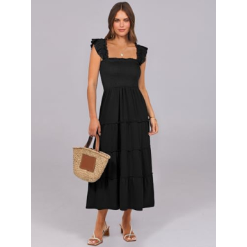 ANRABESS Women's Boho Summer Maxi Dress - Trendy & Comfortable