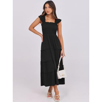 ANRABESS Women's Boho Summer Maxi Dress - Trendy & Comfortable